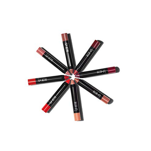  One Click Beauty b.ACTIVE 3-Piece Lip Kit, Longwear Makeup, The Reds