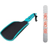 Onyx Professional Extra Large Curved Foot File with Handled Grip - Extra Grit Exfoliates & Removes Dead Skin Includes Nail File