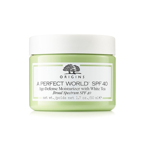  Origins A Perfect World SPF 40, Age-Defense Moisturizer With White Tea, 1.7 Fl Oz