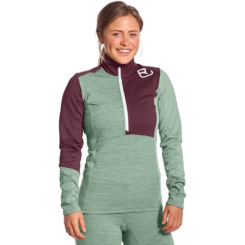  Ortovox Fleece Light Zip-Neck Top - Women