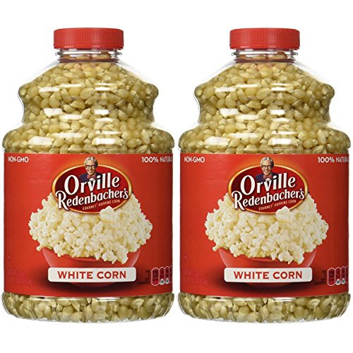  Orville Redenbachers Gourmet Popping Corn - White Corn - 100% Natural (Non-GMO) - Net Wt. 30 OZ (850 g) Each - Pack of 2