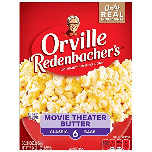  orville redenbachers Movie Theater Butter Popping Corn Classic Bags, 19.73 oz
