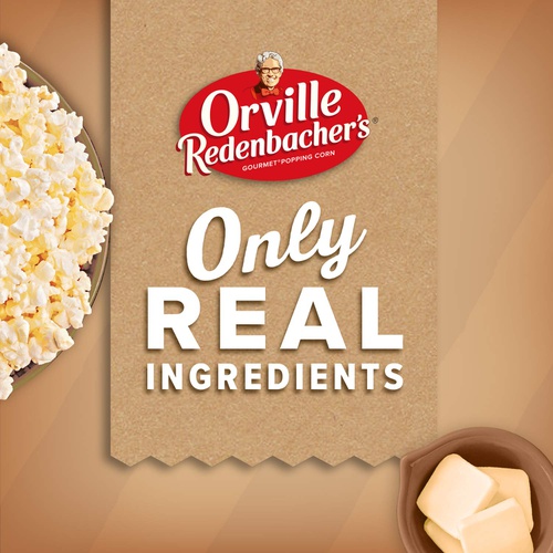  Orville Redenbachers Naturals Simply Salted Popcorn, 3.29 Ounce Classic Bag, 3-Count