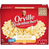 Orville Redenbachers Orville Redenbacher’s Light Butter Microwave Popcorn, 2.85 Ounce Classic Bag, 12-Count, Pack of 6