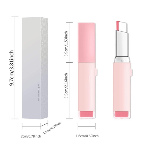  Ownest. Ownest 4 Colors Double Color Lipstick,Two Tone Candy Moisturzing Waterproof Lipstick Gradient Bitting Lipstick V Styling Biting Lipstick Makeup-Set A
