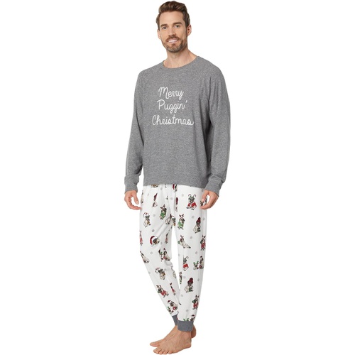  P.J. Salvage Merry Puggin Christmas Long Sleeve Crew Neck