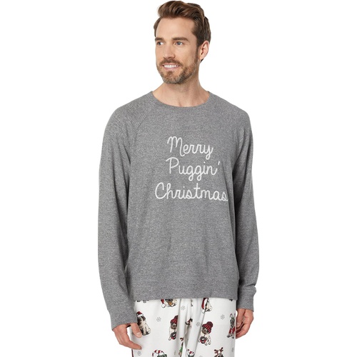  P.J. Salvage Merry Puggin Christmas Long Sleeve Crew Neck