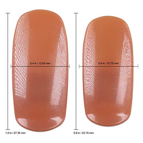  PANA USA Training Practice Tips - False Fake Nail Tips for Nail Manicure DIY Tech Nails Model Art Tools (Brown Tips)