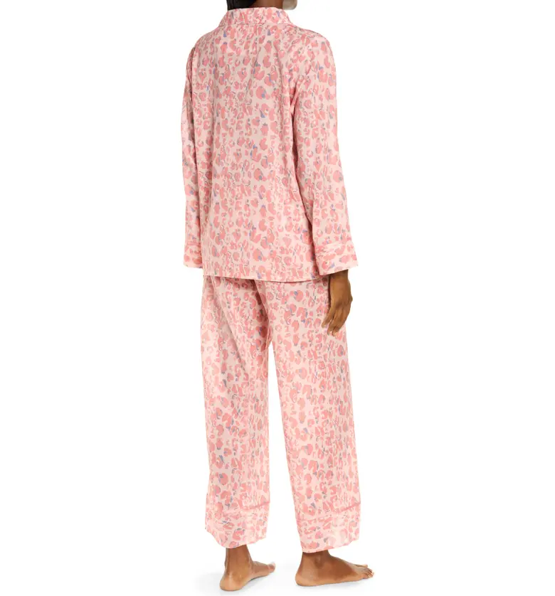  Papinelle Cheetah Print Cotton Voile Pajamas_PINK