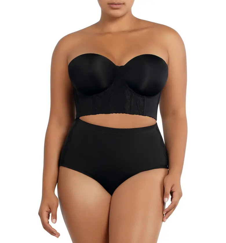 Parfait Elissa Underwire Strapless Bustier Bra_BLACK