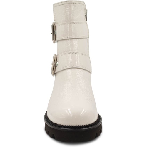  Paul Green Jake Bootie_IVORY CRINKLED PATENT