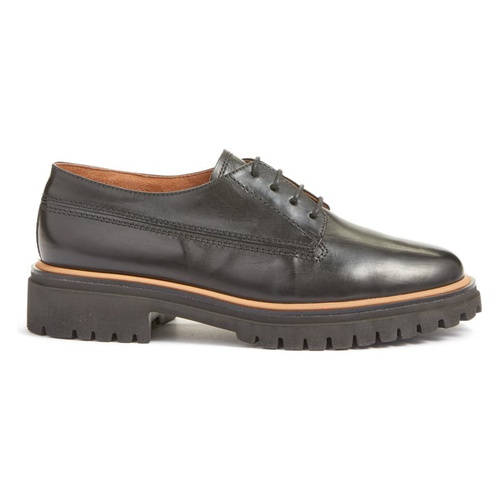  Paul Green Gina Oxford_BLACK BRUSHED LEATHER