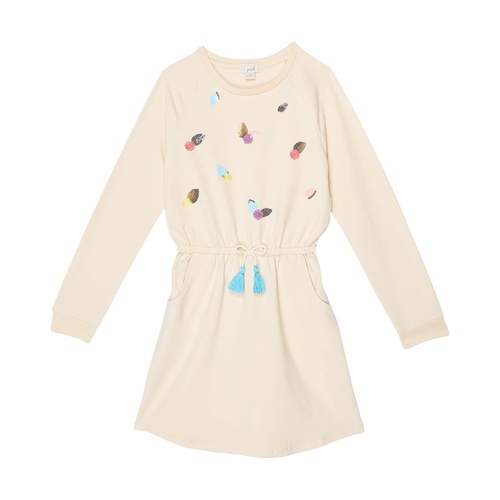  PEEK Pom Sequin Long Sleeve Dress (Toddleru002FLittle Kidsu002FBig Kids)