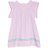 PEEK Embroidered Sleeve & Hem Dress (Toddleru002FLittle Kidsu002FBig Kids)