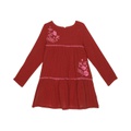 PEEK Embroidered Tiered Long Sleeve Dress (Toddleru002FLittle Kidsu002FBig Kids)