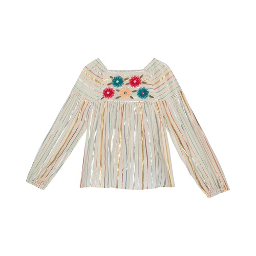  PEEK Embroidered Blouse with Shine (Toddleru002FLittle Kidsu002FBig Kids)