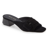 Pelle Moda Tala Slide Sandal_BLACK SUEDE