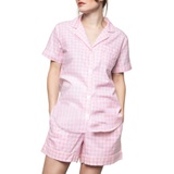 Petite Plume Gingham Short Pajamas_PINK