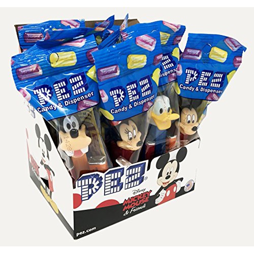  Mickey Mouse & Friends PEZ Candy Dispensers: Pack of 12