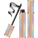 POLARHAWK 4D Silk Fiber Lash Mascara,Natural Waterproof Mascara,Natural Thickening Lengthening Mascara All Day No Clumping No Smudging No-Hassle Removal