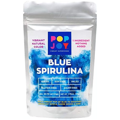  100% Blue SPIRULINA Powder by POPJOY - Vibrant SUPERFOODS