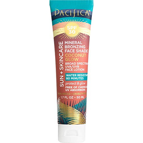  Pacifica Sun + skincare mineral bronzing face shade glow spf 30, Coconut 1.7 Fl Oz