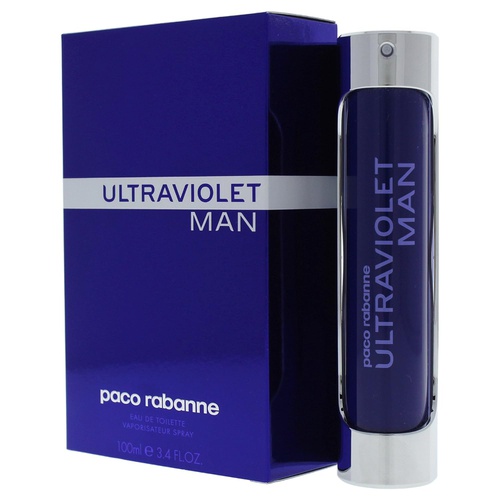  Ultraviolet By Paco Rabanne For Men. Eau De Toilette Spray 3.4 Ounces