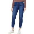 Paige Margot Crop wu002F Raw Hem in Alpina Distressed