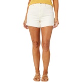 Paige Dani Shorts with Raw Hem in Light Blonde Distressed