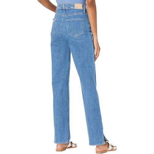  Paige Sarah Straight 30 wu002F Small Outseam Slit + Back Pocket in Shoreside Distressed