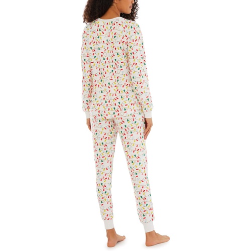  Pajamarama Christmas Lights Long PJ Set