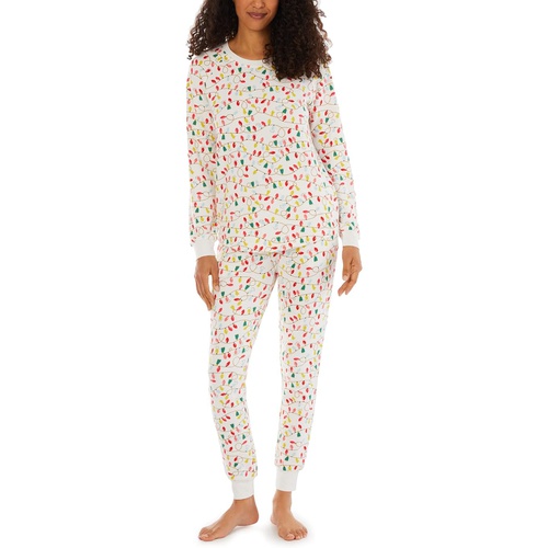  Pajamarama Christmas Lights Long PJ Set