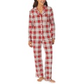 Pajamarama Plaid Classic - Cozy Jersey Long Notch PJ