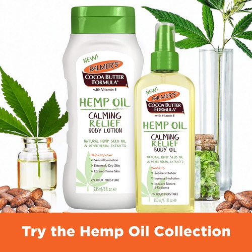  Palmers Cocoa Butter Formula Hemp Oil Calming Relief Body Lotion, 8 Ounces