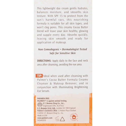  Palmers Cocoa Butter Skin Perfecting Moisturising Day Cream SPF 15, 2.7 Ounce