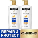 Pantene, Sulfate Free Conditioner, Pro-V Repair and Protect for Damaged Hair, 28.9 fl oz, Twin Pack