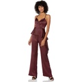 Parker Womens Lucille V-Neck Peplum Jumpsuit