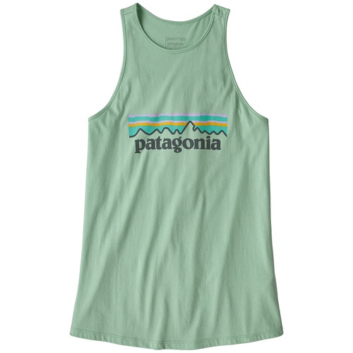 파타고니아 Patagonia Pastel P-6 Logo Organic High-Neck Tank Top - Womens