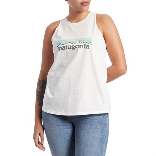 파타고니아 Patagonia Pastel P-6 Logo Organic High-Neck Tank Top - Womens