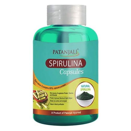  Patanjali Spirulina Natural 60 Capsules