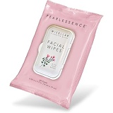 Pearlessence Micellar Cleansing Facial Makeup Remover Wipes w/Rose Water, 60 Count (1 Pack)