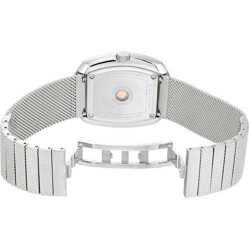  Philip Stein Mens Modern Stainless Steel Swiss-Quartz Watch with Stainless-Steel Strap, Silver, 22 (Model: 72-CPLT-MSS)