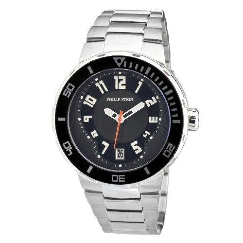  Philip Stein Mens 34-BB-SS Extreme Stainless-Steel Strap Watch