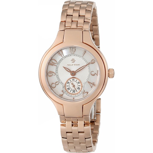  Philip Stein Womens 44RGP-FMOP-SS5RGP Round Collection Rose Gold-Plated Watch