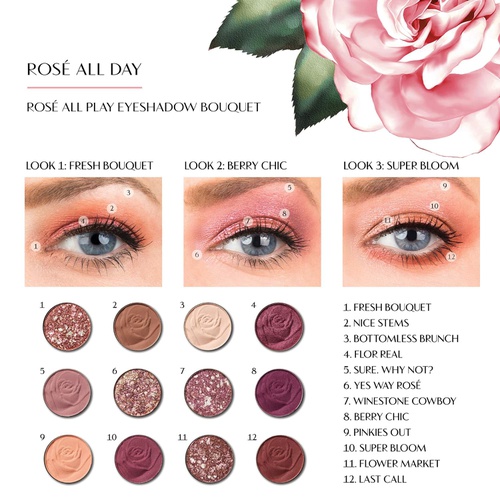  Physicians Formula Rose All Play Eyeshadow Bouquet Palette, Rose, 0.48 Ounce, Pink