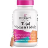 Pink Stork Total Womens Multi: Multivitamin for Women with Folate, Zinc, Vitamin A, Vitamin C, Vitamin D, Vitamin E, Biotin, Womens Multivitamin, Women-Owned, 30 Capsules