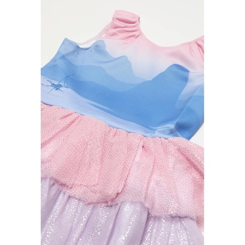  Pippa & Julie Mulan Tiered Tulle Dress (Toddleru002FLittle Kidsu002FBig Kids)