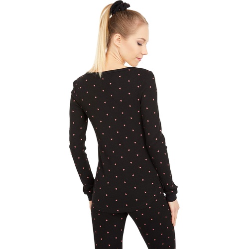  Plush Thermal Heart Pajama + Scrunchie Set