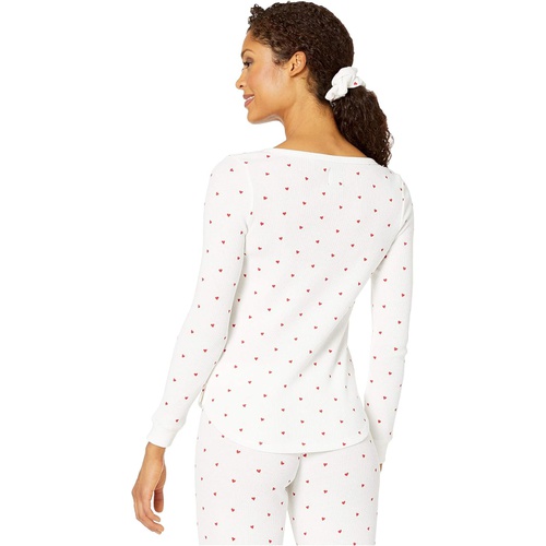  Plush Thermal Heart Pajama + Scrunchie Set