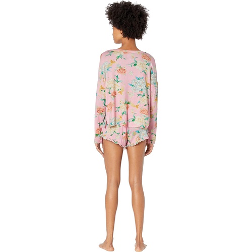  Plush Ultra Soft Floral Pajama Set